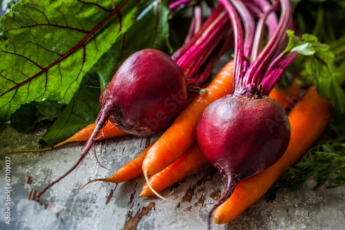 Photo: fresh carrot and beetroot fresh carrot and beetroot