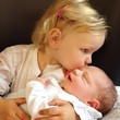 Kiss baby brother Kiss baby brother
