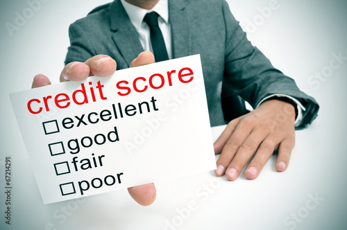 Photo: credit score credit score