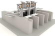 3D water gate design model 3D water gate design model