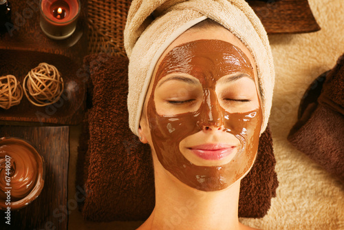Photo: Chocolate Luxury Spa. Facial Mask. Day Spa Treatment Chocolate Luxury Spa. Facial Mask. Day Spa Treatment