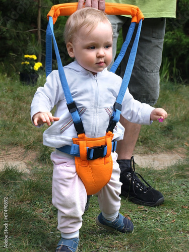 Photo: Walking exercises with Toddler Safety Harness Walking exercises with Toddler Safety Harness