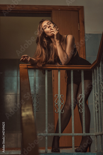 Photo: Insolent girl. Insolent girl.