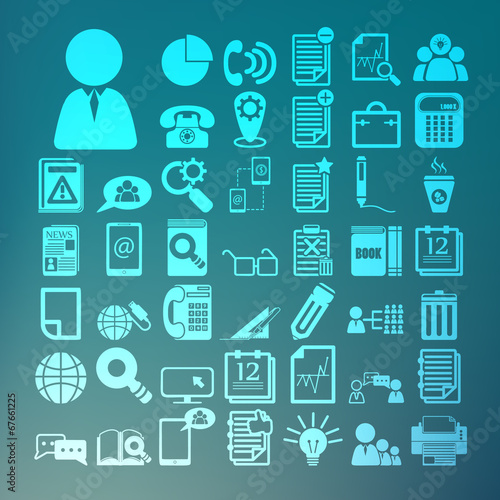 Vector: Office icons set Retina Office icons set Retina