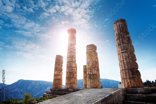 Photo: The ancient Greek temple of Apollo The ancient Greek temple of Apollo