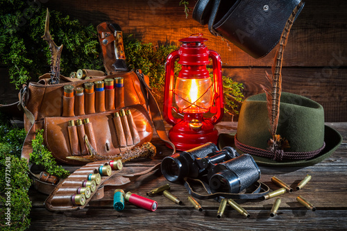 Photo: Forester lodge with a hunting equipment Forester lodge with a hunting equipment
