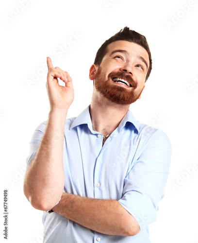 Photo: I got an idea - Surprised young businessman I got an idea - Surprised young businessman