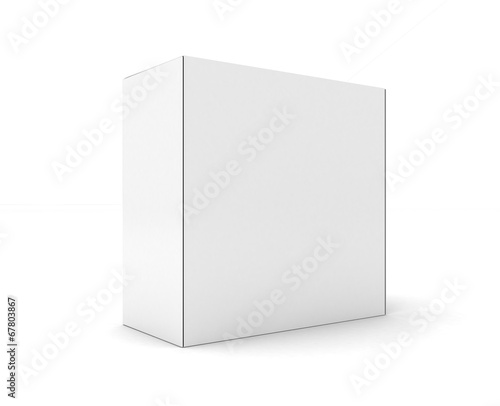 Illustration: Blank boxes isolated on white Blank boxes isolated on white