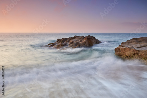 Photo: Sunrise at Cala Boadella Sunrise at Cala Boadella