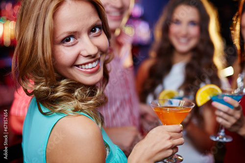 Photo: Girl with cocktail Girl with cocktail