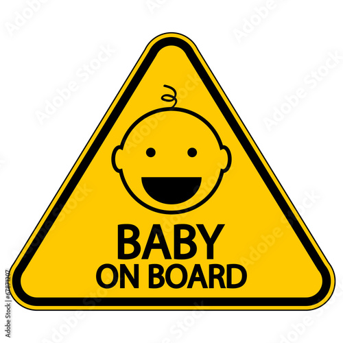 Vector: Baby on board sign Baby on board sign