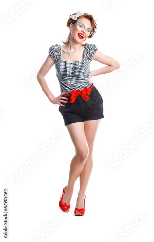 Photo: Fashion photo of a young smile girl. Fashion photo of a young smile girl.