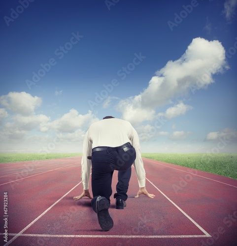 Photo: Businessman ready to start Businessman ready to start