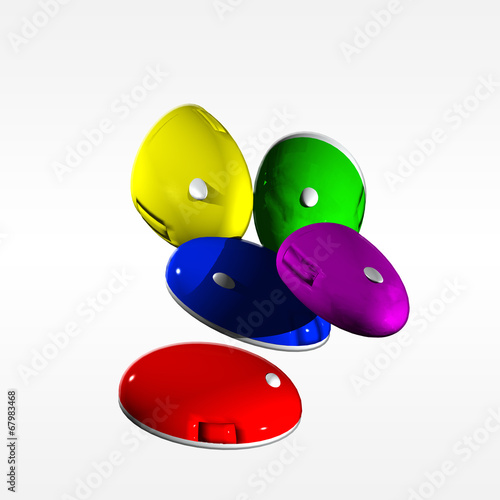 Illustration: mouse colorati mouse colorati