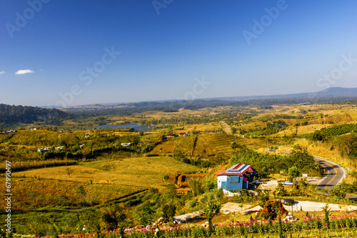 Photo: hut and mountains hut and mountains