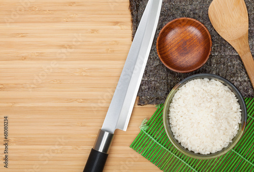 Photo: Japanese food ingredients and utensils Japanese food ingredients and utensils