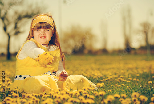 Photo: girl in field of flowers girl in field of flowers