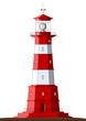 Detailed Lighthouse - isolated on white Detailed Lighthouse - isolated on white