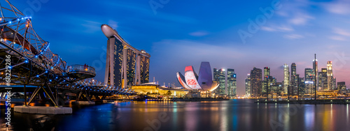Photo: Singapore city at night Singapore city at night