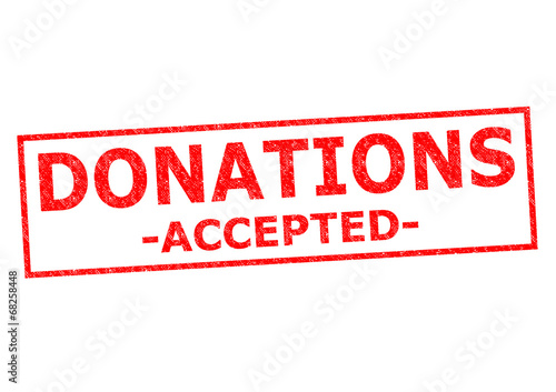 Illustration: DONATIONS ACCEPTED DONATIONS ACCEPTED