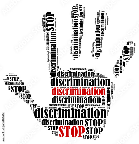 Illustration: Word cloud illustration in shape of hand print showing protest. Word cloud illustration in shape of hand print showing protest.