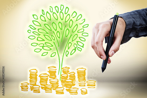Photo: Income concept Income concept