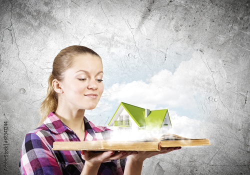 Photo: Girl with book Girl with book