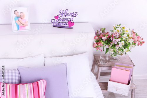 Photo: Comfortable soft bed in room Comfortable soft bed in room