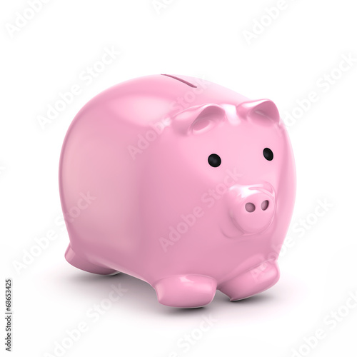 Illustration: pink piggy bank pink piggy bank