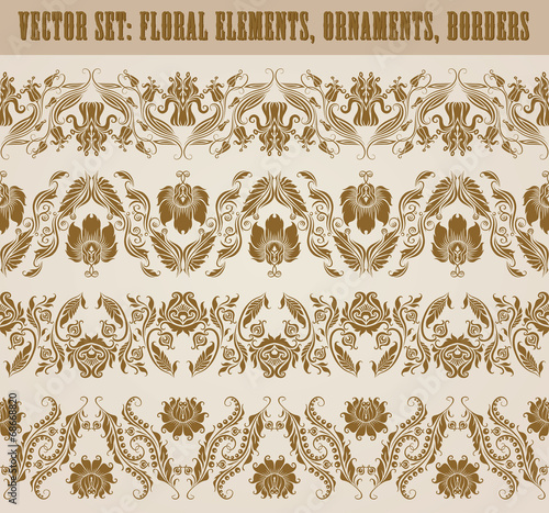 Vector: Horizontal elements decoration vector Horizontal elements decoration vector