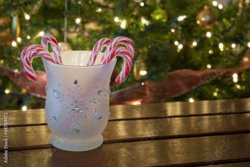 Photo: Jar of Candy Canes Jar of Candy Canes