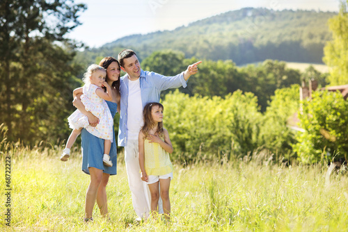 Photo: Happy family in nature Happy family in nature