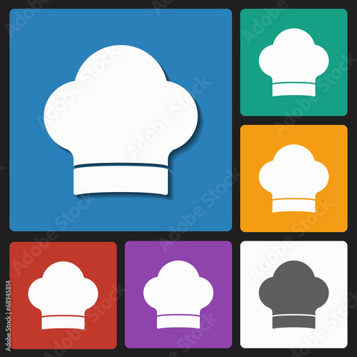 Vector: cook hat icon cook hat icon