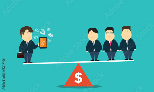 Vector: Vector quality business man competition in business Vector quality business man competition in business