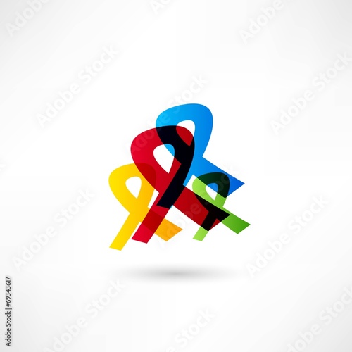 Vector: Ribbon icon Ribbon icon