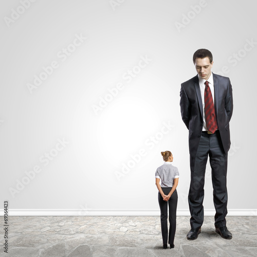 Photo: Subordination concept Subordination concept