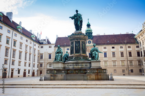 Photo: Hofburg Palace courtyard with Emperor Franz I monument Hofburg Palace courtyard with Emperor Franz I monument