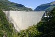 The dam of Verzasca on the Swiss alps The dam of Verzasca on the Swiss alps