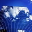 clouds reflecting in highrise windows clouds reflecting in highrise windows