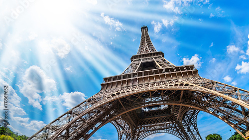 Eiffelturm - Weitwinkel Aufnahme