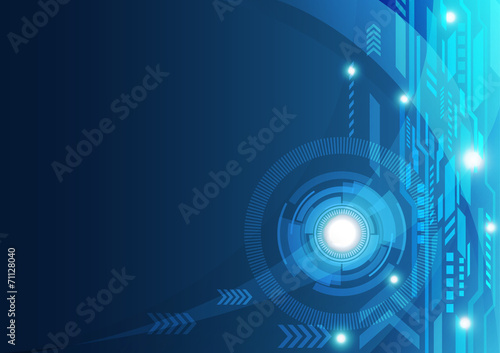 Abstract technology concept background, vector illustration