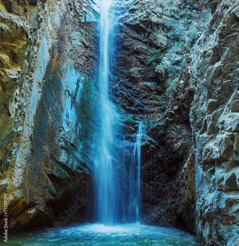  Millomeris Waterfall in Rock Cave, Troodos mountains