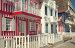 Typical colorful houses of Costa Nova, Aveiro, Portugal. Typical colorful houses of Costa Nova, Aveiro, Portugal.