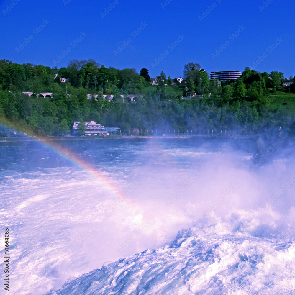 Famous Rhein Falls (Schaffhausen, Switzerland)