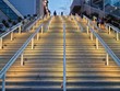 Outdoor Stairs lit up at night, San Diego Convention Center Outdoor Stairs lit up at night, San Diego Convention Center