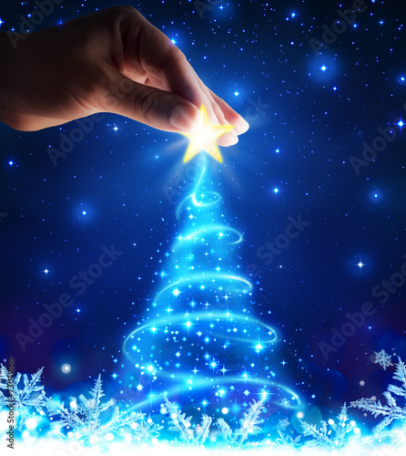 magical of tree christmas