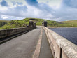 Dam of Clearwen reservoir, Elan Valley, Wales Dam of Clearwen reservoir, Elan Valley, Wales