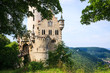 Lichtenstein castle behind trees Lichtenstein castle behind trees