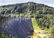 The dam on the lake Bystrzyca in Poland, Europe The dam on the lake Bystrzyca in Poland, Europe