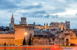 View of medieval town Avignon at morning, UNESCO world heritage View of medieval town Avignon at morning, UNESCO world heritage